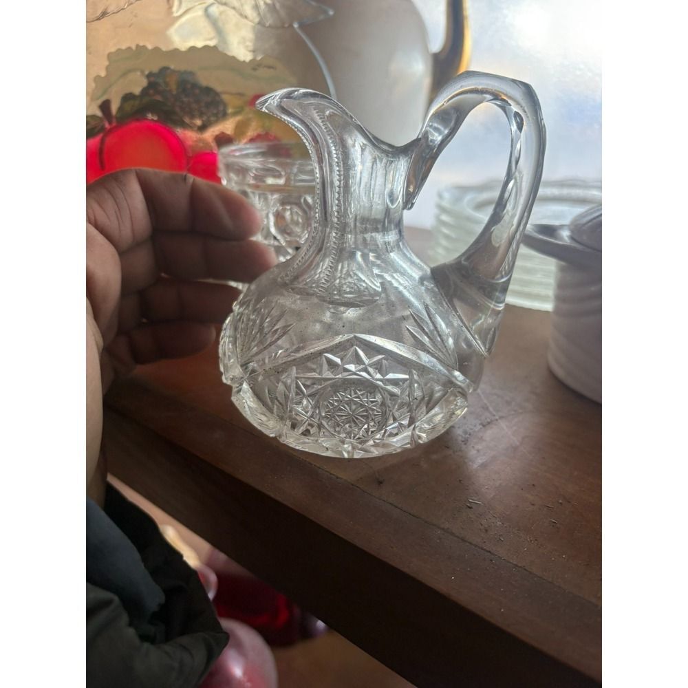 American Brilliant Cut Glass pitcher